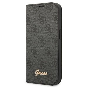 Guess GUBKP14LHG4SHK iPhone 14 Pro6,1 czarny/black book 4G Vintage Gold Logo