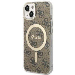 Guess GUHMP13MH4STW iPhone 13 / 14 / 156.1 brązowy/brown hardcase 4G MagSafe