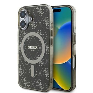 Guess GUHMP16SH4DTEW iPhone 166.1 brązowy/brown hardcase IML 4G Background MagSafe