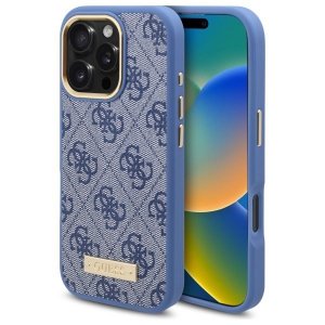 Guess GUHMP16XU4GPRB iPhone 16 Pro Max6.9 niebieski/blue hardcase 4G Logo Plate MagSafe