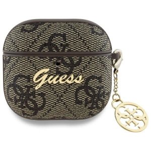 Guess GUA4G4GSMW AirPods 4 cover         brązowy/brown 4G Charm Collection