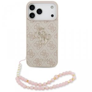 Etui Guess 4G Strap 4G Classic Logo do   iPhone 17 Pro Max różowy