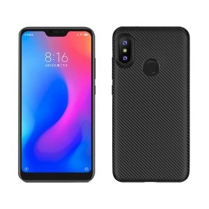 Etui Carbon Fiber Xiaomi Redmi Note 6 Pro czarny/black