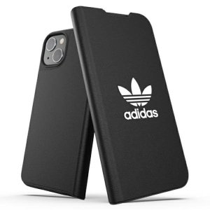 Adidas OR Booklet Case BASIC iPhone 13 / 14 / 15 6,1 czarno biały/black white 47086