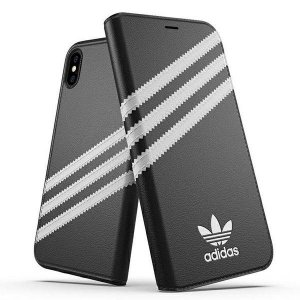 Adidas Booklet Case PU FW18/SS21 iPhone X/XS czarny biały/black white 32810