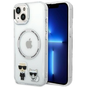 Karl Lagerfeld KLHMP14MHKCT iPhone 14 Plus / 15 Plus 6,7 hardcase przeźroczysty/transparent Karl & Choupette Aluminium Mag