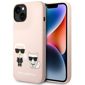 Karl Lagerfeld KLHMP14MSSKCI iPhone 14 Plus / 15 Plus 6,7 hardcase jasnoróżowy/light pink Silicone Karl & Choupette Magsaf
