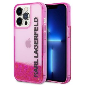 Karl Lagerfeld KLHCP14LLCKVF iPhone 14 Pro 6,1 różowy/pink hardcase Liquid Glitter Elong