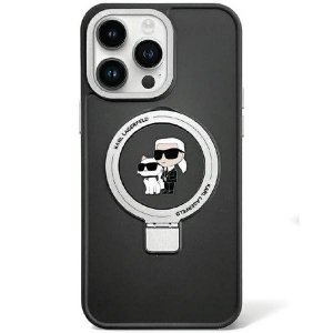 Karl Lagerfeld KLHMP13LHMRSKCK iPhone 13 Pro 6.1 czarny/black hardcase Ring Stand Karl&Choupettte MagSafe