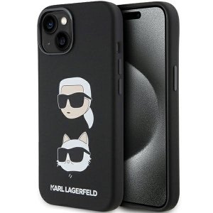 Karl Lagerfeld KLHCP15MSDHKCNK iPhone 15 Plus / 14 Plus 6.7 czarny/black Silicone Karl&Choupette Head