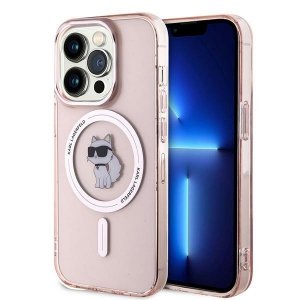 Karl Lagerfeld KLHMP14LHFCCNOP iPhone 14 Pro 6.1 różowy/pink hardcase IML Choupette MagSafe