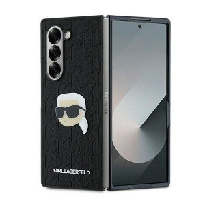 Karl Lagerfeld KLHCZFD6PGKSKIHK Z Fold6 F956 czarny/black hardcase Saffiano Monogram Head Pin
