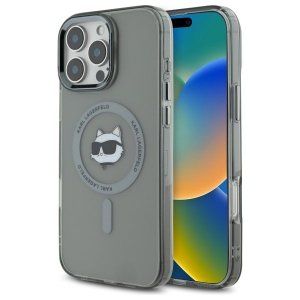 Karl Lagerfeld KLHMP16XHLSCHK iPhone16 Pro Max 6.9 czarny/black hardcase IML Metal Choupette Head MagSafe