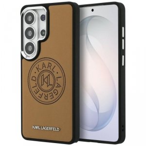 Etui Karl Lagerfeld Perforated KL        MagSafe do Samsung Galaxy S26 Ultra brązowy