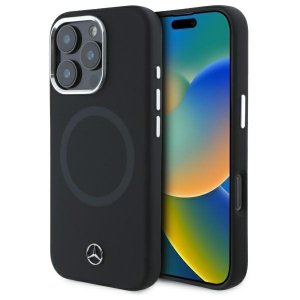 Mercedes MEHMP16X23SUTTK iPhone 16 Pro   Max 6.9 czarny/black hardcase Silicone Tonal Logo MagSafe