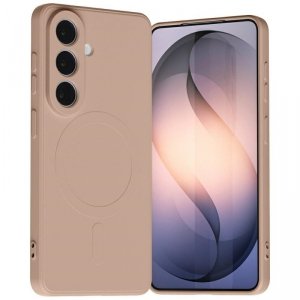 Etui Mercury Semi-Silicone MagSafe do    Samsung Galaxy S26 różowo-piaskowy