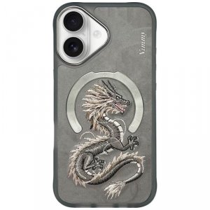 Etui Nimmy Dragon MagSafe do iPhone 16   szary