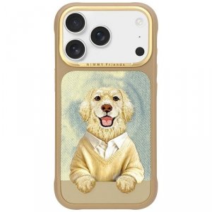 Etui Nimmy Gentle Pets Series Dog        MagSafe do iPhone 17 Pro brązowy