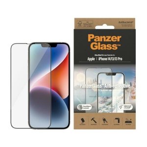 PanzerGlass Ultra-Wide Fit iPhone 14 / 13 Pro / 13 6,1 Screen Protection Anti-reflective Antibacterial Easy Aligner Includ