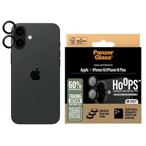 PanzerGlass Hoops Lens Protector iPhone  16 6.1 / 16 Plus 6.7 czarny 1283