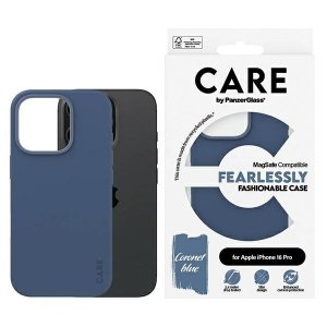 Etui CARE by PanzerGlass Fashion Case    iPhone 16 Pro 6.3 niebieski/blue MagSafe 1382