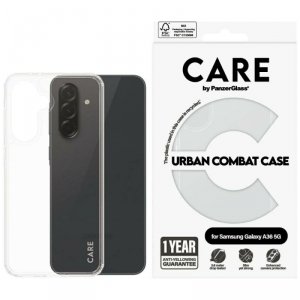 Etui CARE by PanzerGlass Flagship Urban  Combat do Samsung Galaxy A36 5G przezroczysty