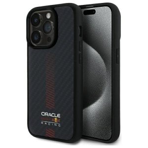Red Bull RBHMP14L24CFGSMK iPhone 14 Pro  6.1 hardcase czarny/black Carbon Fiber Power Bar MagSafe