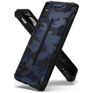 Ringke Dual X iPhone Xs Max niebieski moro /camo blue DXAP0019