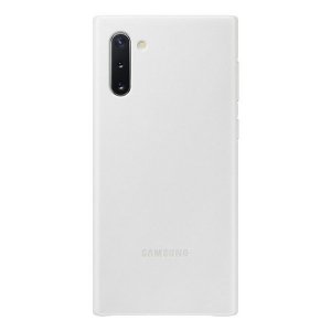 Etui Samsung EF-VN970LW Note 10 N970 biały/white Leather Cover