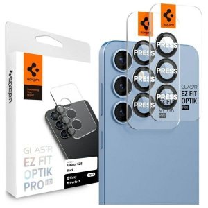 Osłona aparatu Spigen Optik Pro HD       Glas.TR EZ FIT Camera Protector 2szt do Samsung Galaxy S25+ czarny