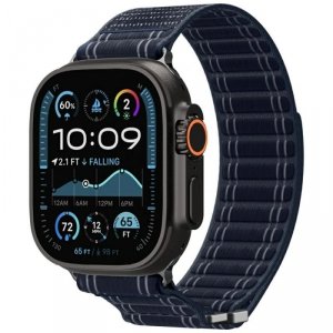 Pasek Spigen WBF0 do Apple Watch         8/9/10/11/SE/Ultra (44/45/46/49mm) granatowy