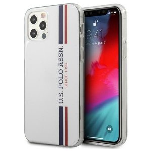 US Polo USHCP12LPCUSSWH iPhone 12 Pro Max 6,7 biały/white Tricolor Collection
