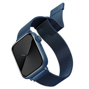 UNIQ pasek Dante Apple Watch Series 4/5/6/7/SE 38/40/41mm. Stainless Steel niebieski/cobalt blue