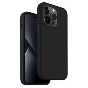 UNIQ etui Lino iPhone 14 Pro Max 6,7czarny/midnidght black