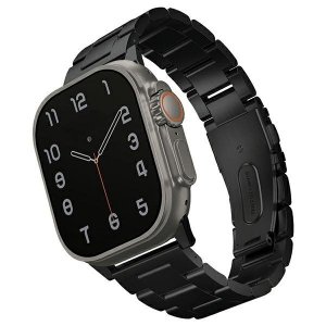 UNIQ pasek Osta Apple Watch 42/44/45/ 49mm Series 1/2/3/4/5/6/7/8/9/SE/SE2/Ultra/Ultra 2 Stainless Steel czarny/midnight black