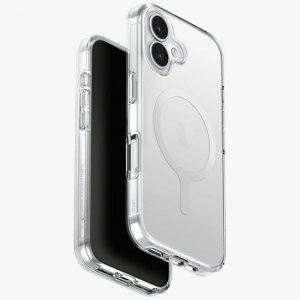 Etui UNIQ Clario do iPhone 17 Magclick   Charging przezroczysty