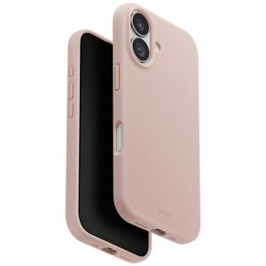 Etui UNIQ Lino do iPhone 17 Magclick     Charging różowy