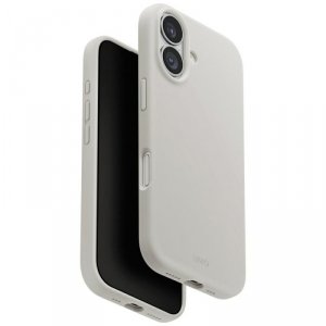 Etui UNIQ Lino do iPhone 17 Magclick     Charging jasno szary