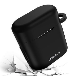 USAMS Etui ochronne do FreeBuds 2 Prosilicon czarny/black BH501FBUS01 (US-BH501)