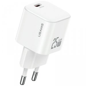 Ładowarka sieciowa USAMS JC Series CC289 25W GaN Mini Fast Charger USB-C biały