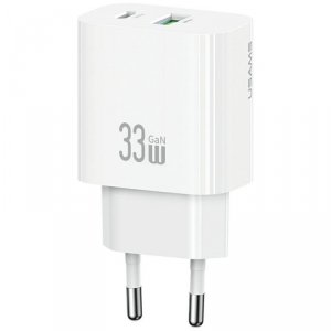Ładowarka sieciowa USAMS CC317 T65 33W   1xUSB-C 1xUSB-A Fast Charging biały