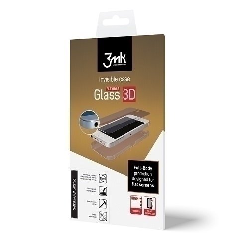 3MK FlexibleGlass 3D Apple iPhone 6+/6S+ Szkło Hybrydowe+Folia