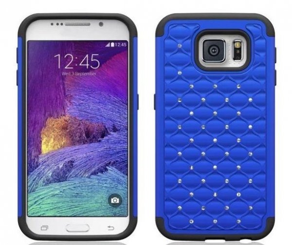 ETUI CASE DUAL LAYER Zirconia- Samsung Galaxy S6 (niebieski)
