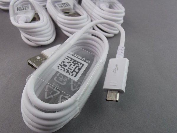 SAMSUNG EP-DG925UWE ORYGINALNY KABEL USB - MICRO USB FAST CHARGE dł.1,2m SAMSUNG GALAXY A3 A5 A7 2016 (biały)