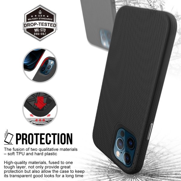 X-GUARD DUAL LAYER RUGGED CASE Pancerne etui do iPhone 12 PRO MAX (czarny)