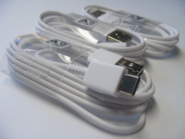 Oryginalny Kabel Samsung Fast Charge EP-DW700CWE USB C typ C 150cm Galaxy S8 S8+ biały