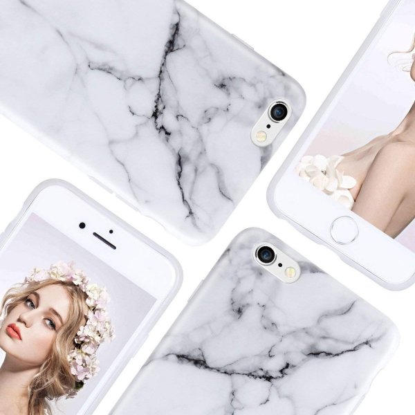 IMIKOKO MARBLE Etui Silikonowe Case - iPhone 6/6S 4.7 + szkło hartowane