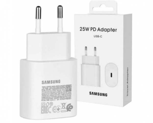Oryginalna Ładowarka sieciowa Samsung EP-TA800NWEGEU PD 25W USB-C biała/white (blister)