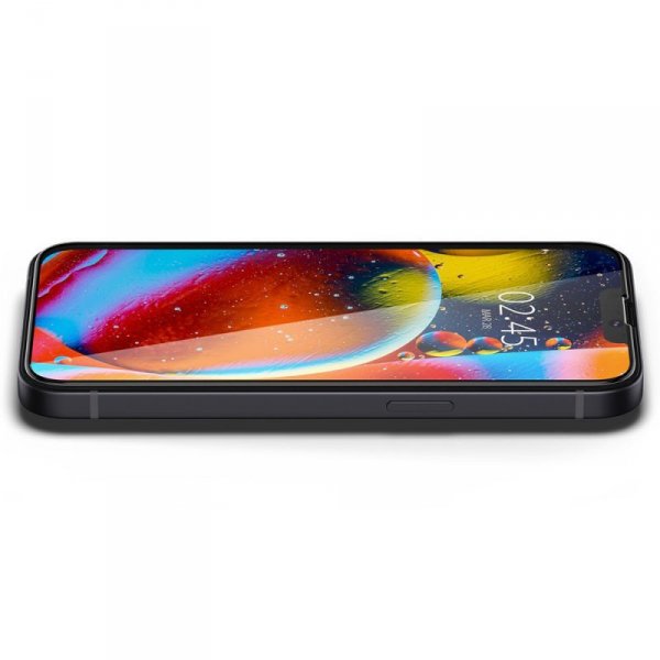 SZKŁO HARTOWANE SPIGEN GLASS FC IPHONE 13 / 13 PRO / 14 BLACK