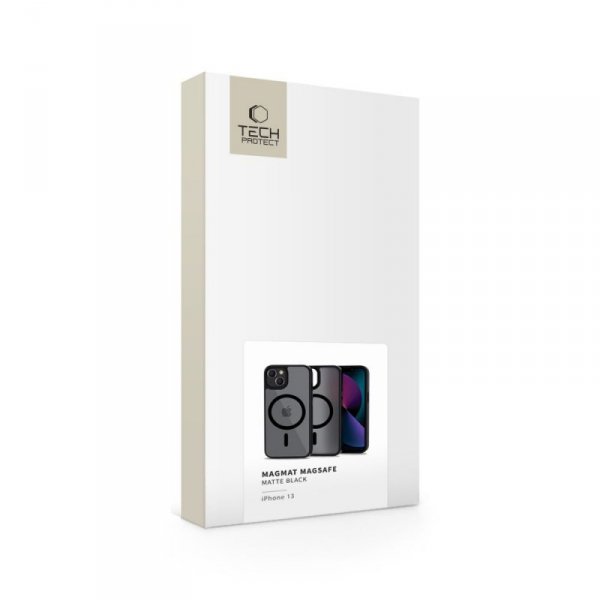 ETUI PLECKI CASE NAKŁADKA TECH-PROTECT  MAGMAT MAGSAFE IPHONE 13 MATTE BLACK